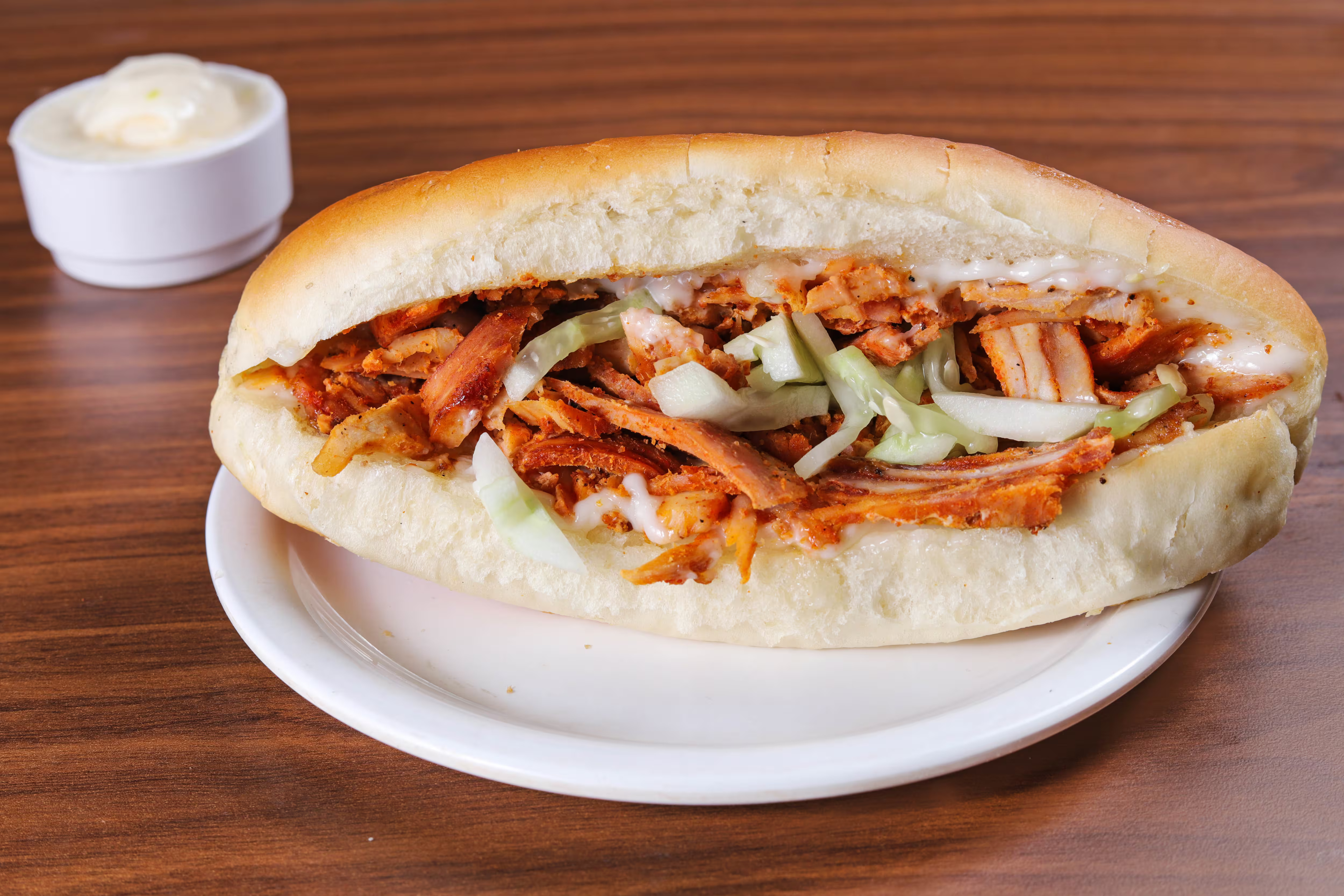 Samouli (stuffed in bread)